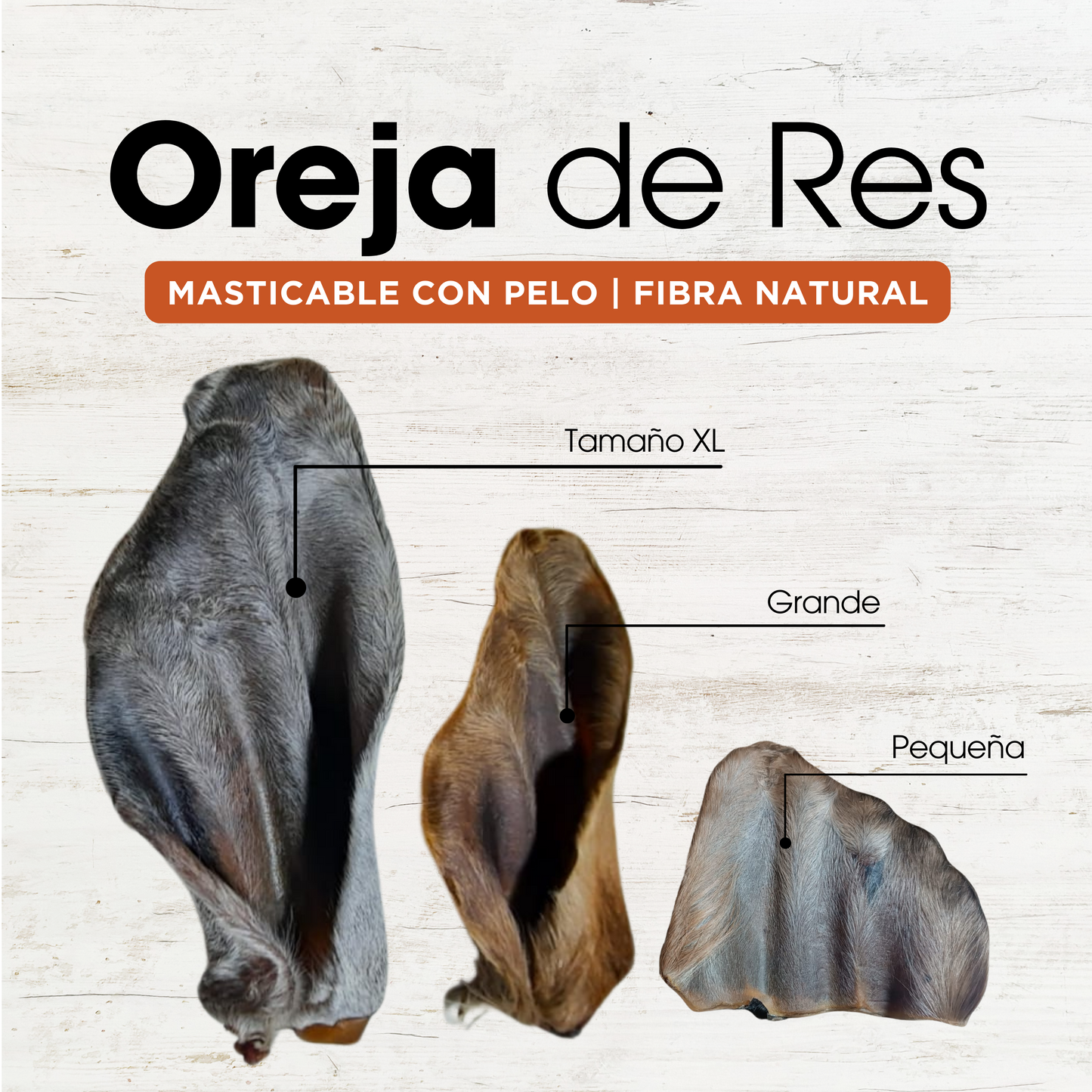 Oreja de Res c/pelo